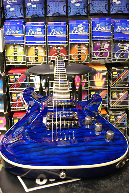 Schecter Diamond Series C-1 Exotic Star in blue (Made in Korea) S