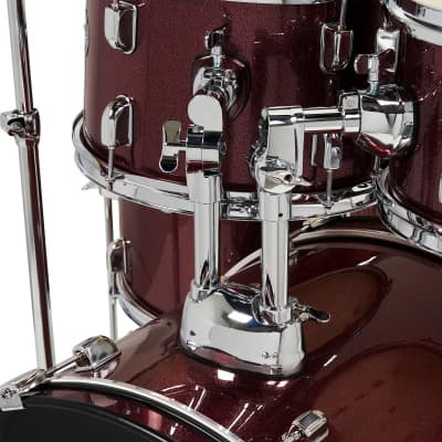 PDP Centerstage 5-Piece Drum Set (22" Bass, 10/12/16" Toms, 14" Snare) in Red Ruby Sparkle image 3