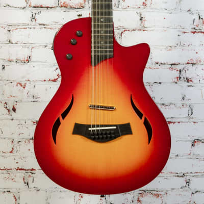 USED Taylor - T5z-12 Classic DLX Special Edition - Acoustic-Electric Hybrid Guitar - Cherry Sunburst - w/ Taylor Deluxe Hardshell Case for sale
