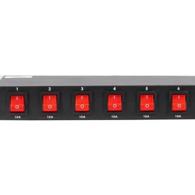 American DJ PC-100A 8-Switch Rack Mount On/Off AC Power Strip Source image 3