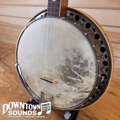 Paramount Tenor Resonator Banjo with Hardshell Case for sale