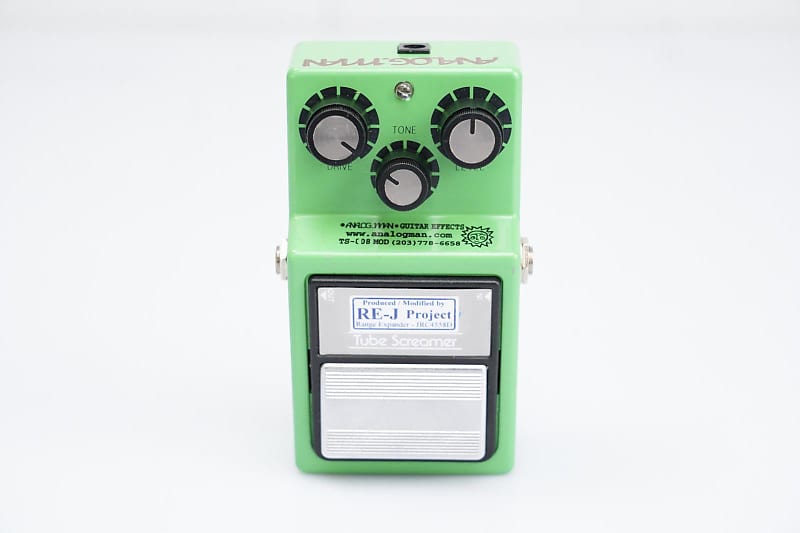 analog.man TS-9 MOD KWS【JRC4558DDツヤあり搭載】 Analog Man Ibanez TS-9/808 Mods