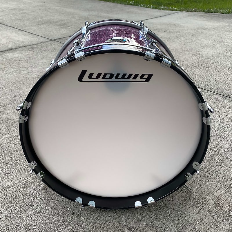 Ludwig Vintage 1976 16 x 12 3ply Bass Drum Purple Glass