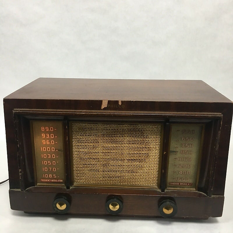 Philco Model 53-958 Wood Table Top AM/FM Radio Receiver Retro | Reverb