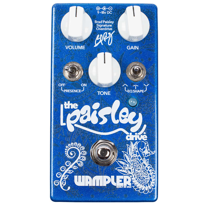 Wampler Paisley Drive Brad Paisley Signature Overdrive Effects Pedal image 1