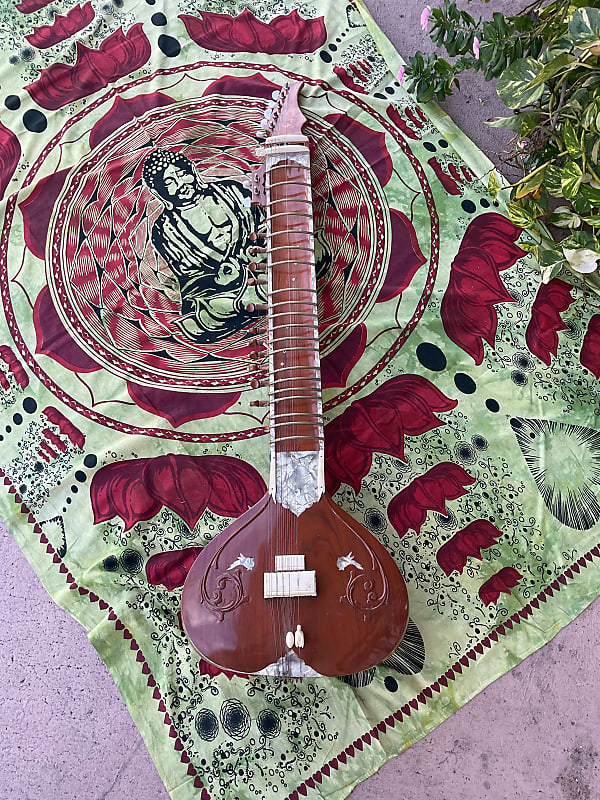 G. Rosul Sitar, Flat Tumba , specially made for Bhargava & Co w/ Case image 1