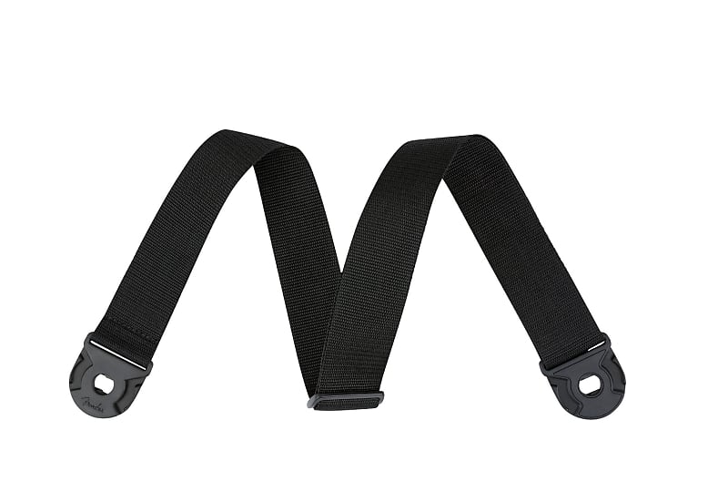 Fender Locking guitar strap Black Reverb