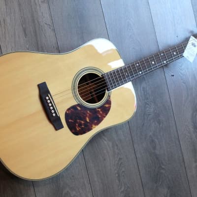 Recording King RD-328 Deluxe Dreadnought Natural | Reverb