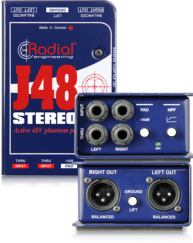 Radial J48 Stereo Active Direct Box image 1