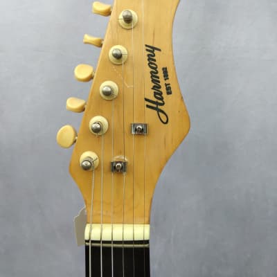 VINTAGE, Mild Relic, Harmony H-804 Electric Guitar 1980s - Black image 4