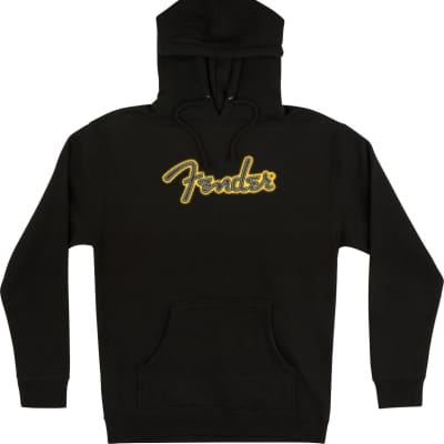 Fender Yellow Stitch Logo Hoodie - XL
