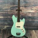 Used Squier 1997 Vista Series Musicmaster Bass Seafoam Green with Matching Headstock