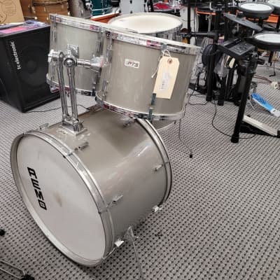 Remo PTS Pre-Tuned Drum Set 12/13/16/22/14s 1980s Silvet image 1