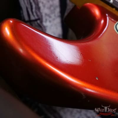 Fender Custom Shop Limited Edition 1959 59' Special Stratocaster Flame Maple Neck Journeyman Relic Super Faded Candy Apple Red image 9