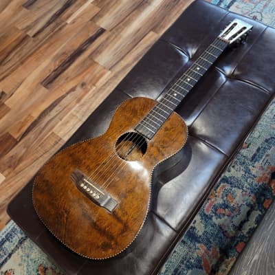 1920s Regal Parlor Guitar - Refinished - V-Neck - Slotted Headstock - Sounds GREAT! for sale