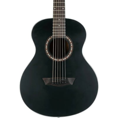 Washburn Apprentice AGM5BMK G-Mini 5 Acoustic Guitar Matte Black w/ Gig Bag image 1