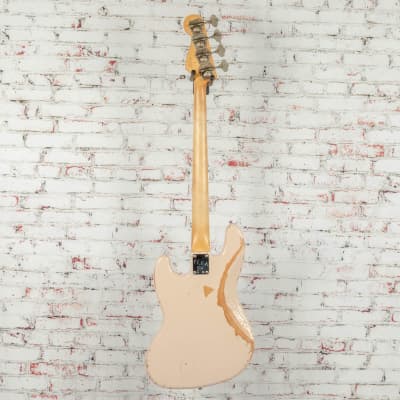 Fender Flea Jazz Bass, Rosewood Fingerboard, Roadworn Shell Pink image 9