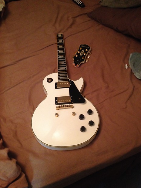 Epiphone Gibson For Repair Les Paul Custom Broken Luthier 2000 s White