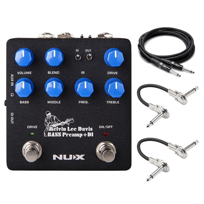 New NUX NBP-5 Melvin Lee Davis Bass Preamp & DI Guitar Effects Pedal