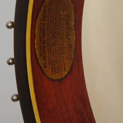 Gibson  Style GB Guitar Banjo (1922), ser. #11577 (FON), black tolex hard shell case. image 14
