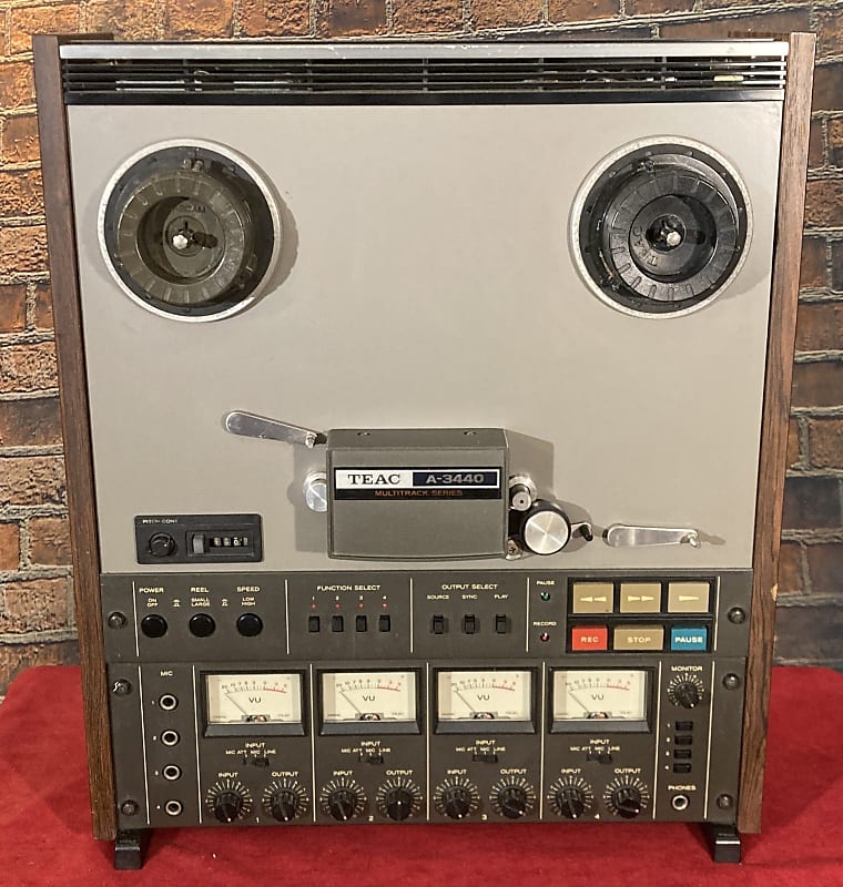 TEAC A-3440S 1/4 4-Track Reel to Reel Tape Recorder