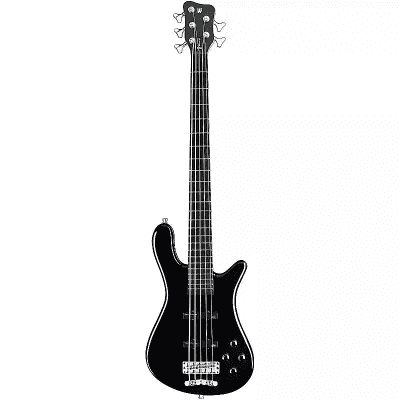 ベース Warwick RockBass Streamer LX5 Warwick Rockbass Streamer LX 5-String - solid black Solid