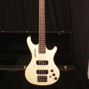 1986 Westone Matsumoku Made in Japan X750 Pantera Cream electric bass guitar all original with case image 1