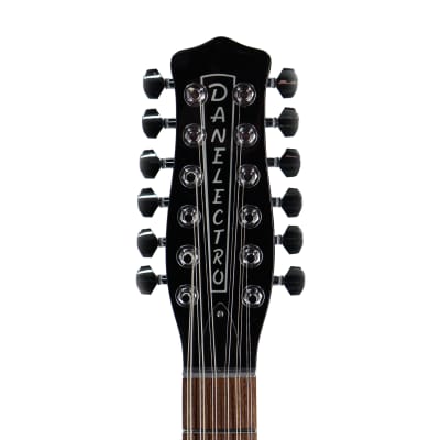 Danelectro 12SDC 12-String Electric Guitar - Black image 5
