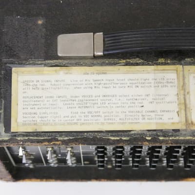 1977 Sennheiser VSM201 Vocoder 20-Band Analog Voice Synthesizer Rare Vocal Microphone Mic Effect Synth Used by Daft Punk image 11