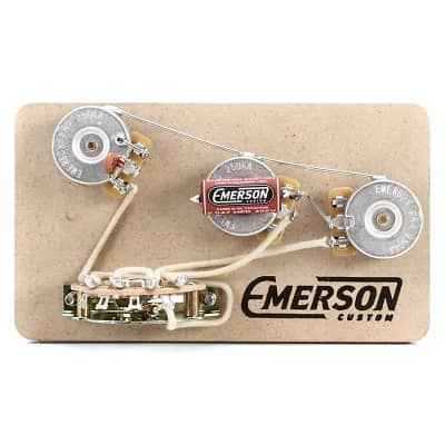 Emerson Custom 5-Way Stratocaster Prewired Kit - 250k image 1