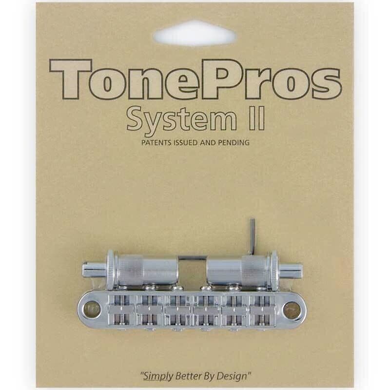 NEW TonePros T3BT-C Nashville Tunematic Bridge (Metric Thread) Tone Pros CHROME image 1