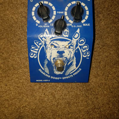 Vintage Snarling Dogs Blue Doo Overdrive pedal/ Warm vintage tones & modern chug, mean/ Britsh&American voiced pedal/Classic Overdrive for sale