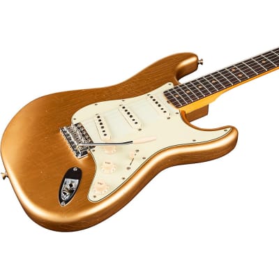 Fender Custom Shop Limited Edition 64 Stratocaster Journeyman Relic with Closet Classic Hardware Electric Guitar Aged Aztec Gold image 5