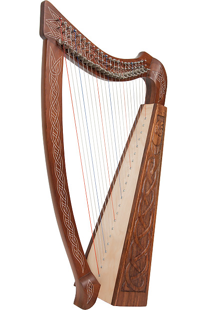 Roosebeck HTHA-E 22-String Heather Harp with Celtic Eala Design image 1