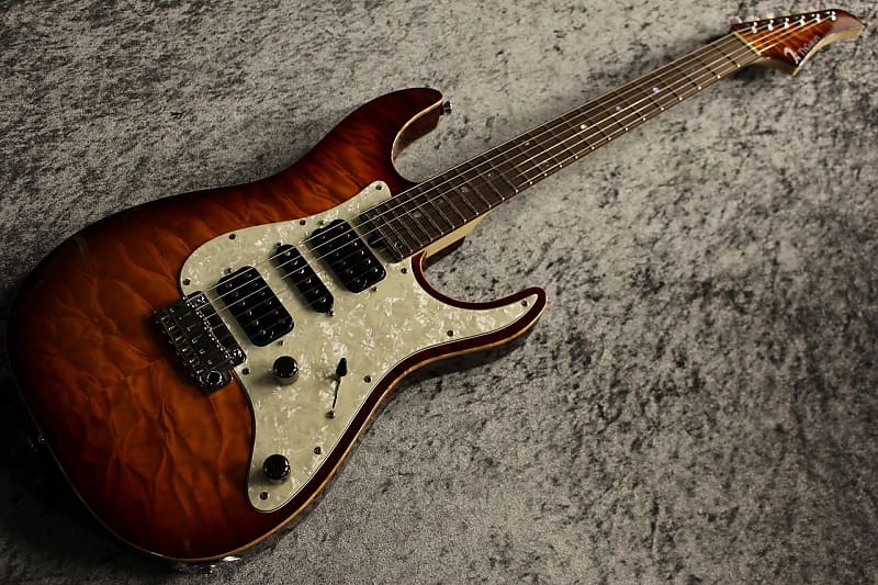 T's Guitars DST-Classic24 Ouilt Ash/Ebony Vintage Burst[Made in Japan]