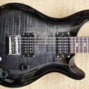 PRS SE 277 Baritone Electric Guitar Charcoal Burst Mahogany Maple Top/Neck 85/15S PUs