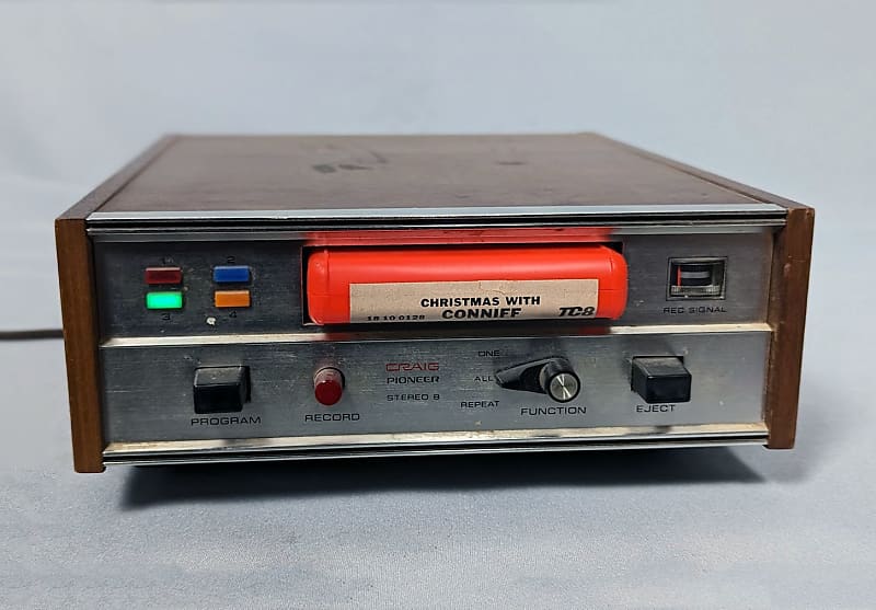 Craig 3302 Stereo 8-Track Tape Recorder - Made by Pioneer