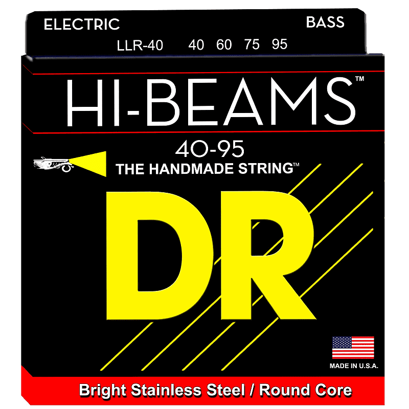 DR Strings LLR-40 40-95 Hi-Beam Bass Strings image 1