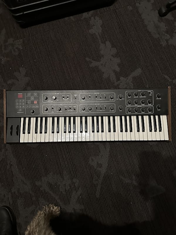 Sequential Prophet 600 61-Key 6-Voice Polyphonic Synthesizer 1982 - 1985 - Black with Wood Sides image 1