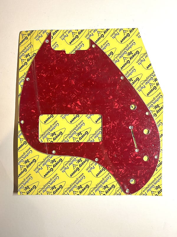 MusicMan Stingray 5 Pickguard 4Ply Red Pearl Reverb