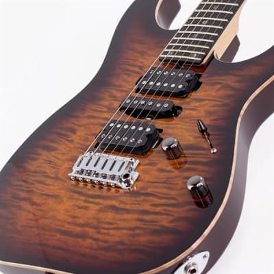 T's Guitars DST-Pro24 Quilt Maple Top(Tiger Eye Burst) w/Buzz Feiten Tuning System image 10
