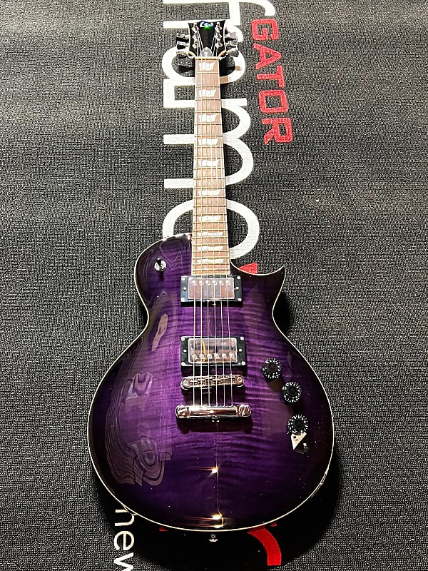ESP LTD EC-256FM Electric Guitar - See Thru Purple Burst