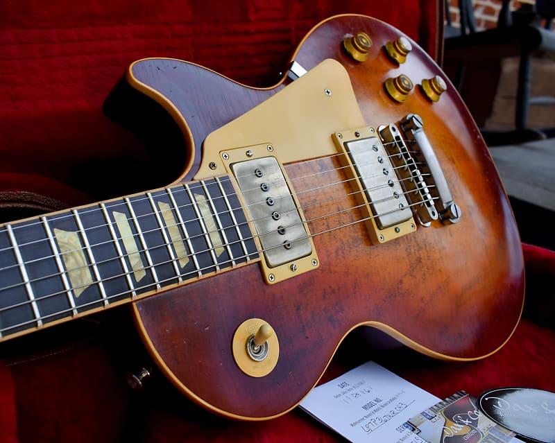 Dax&Co. Refinished and Aged Gibson Les Paul "Dirty Cherry-Burst" Relic W/Case & COA! image 1