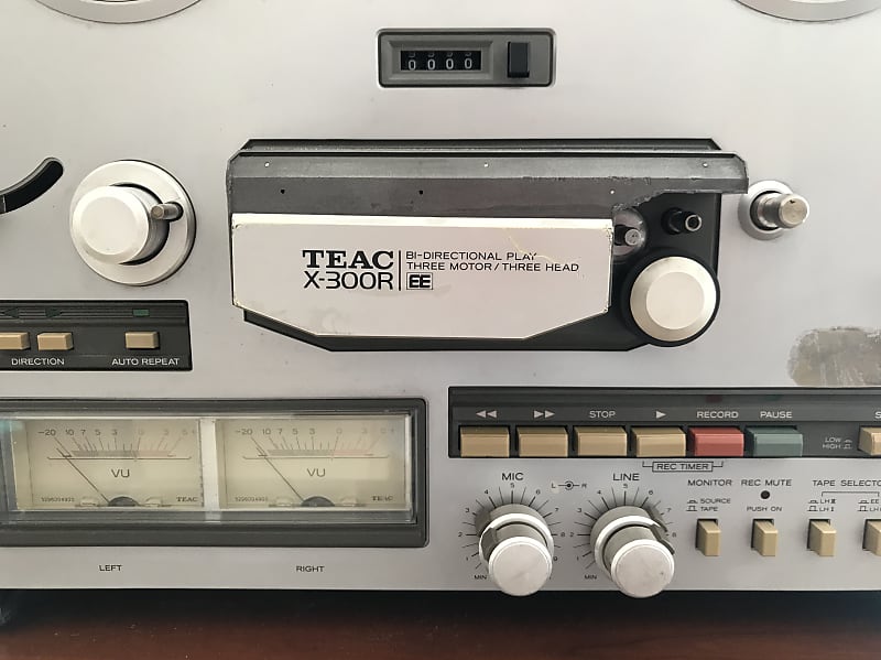 TEAC X-300r REEL TO REEL TAPE RECORDER 1983 GREY