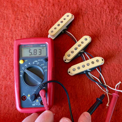 USA Fullerton Fender Stratocaster pickups set 1983 - Crème original vintage AVRI JV image 5