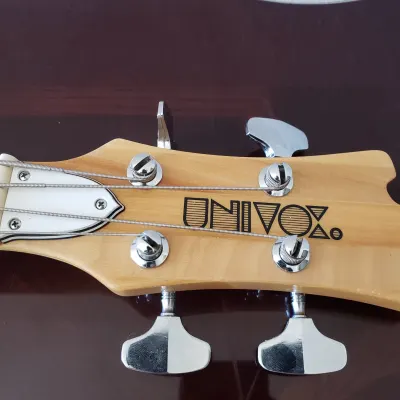Vintage Univox Hi-Flier Phase III Short Scale Electric Bass Guitar 1974-1977 Sunburst image 6