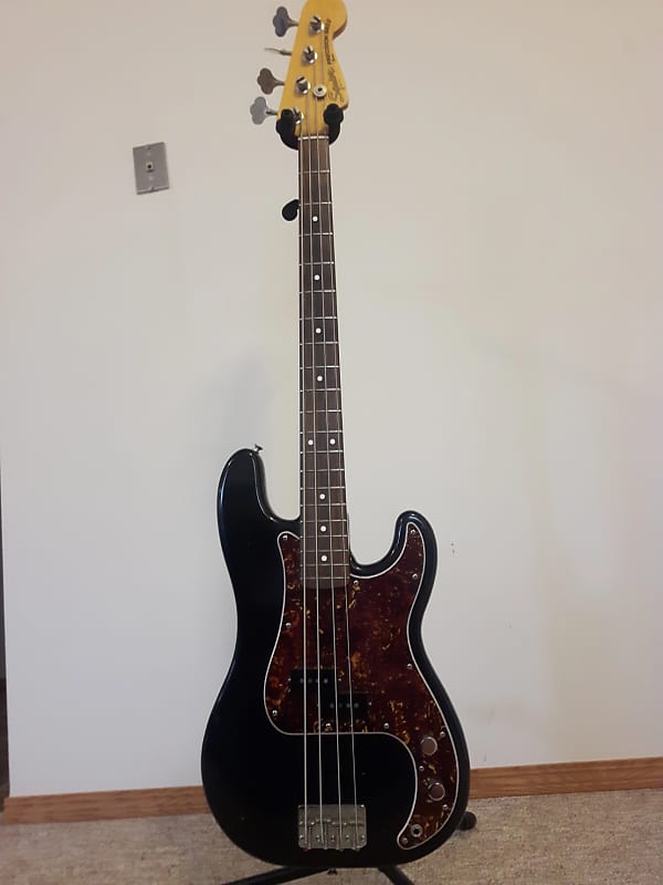 ベース 1982 JV Squier by Fender Precision Bass JV SQUIER PRECISION BASS 1982 -1984 Black w/ | Reverb The
