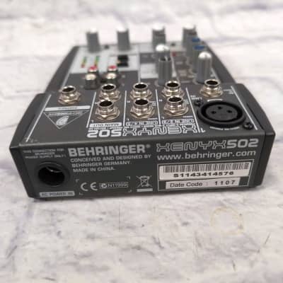 Behringer Xenyx 502 5-Input Compact Mixer w/ Power Supply image 3