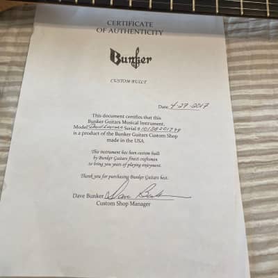 Bunker Guitars Custom David Lawrence 2017 - Red-Maroon and Black Swirl image 9