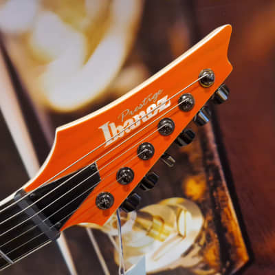 Ibanez RGR5221-TFR Prestige E-Guitar 6 String, 2021 - Transparent Fluorescent Orange + Case M20RG image 6